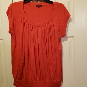 Pleated Cap Sleeve Top